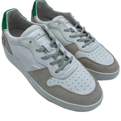 Sneakers D.A.T.E Court White-Green  M341-CR-VC-WG